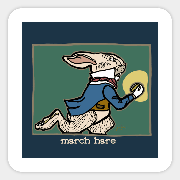 The March Hare Sticker by JSnipe